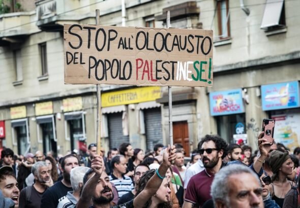 Manifestazione pro Palestina a Torino