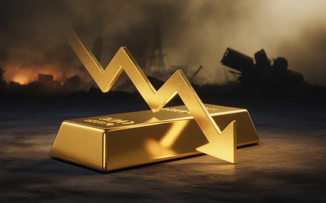 Oro, crollo del 10%: perché proprio nel mezzo della guerra in Medio Oriente?