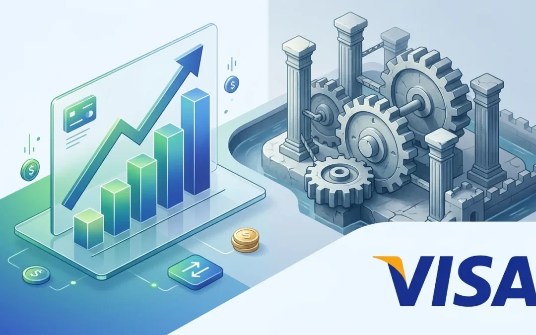 Visa, la macchina da cassa perfetta: ricavi a +17% e utili record, ma mantenere il monopolio costa sempre di più.