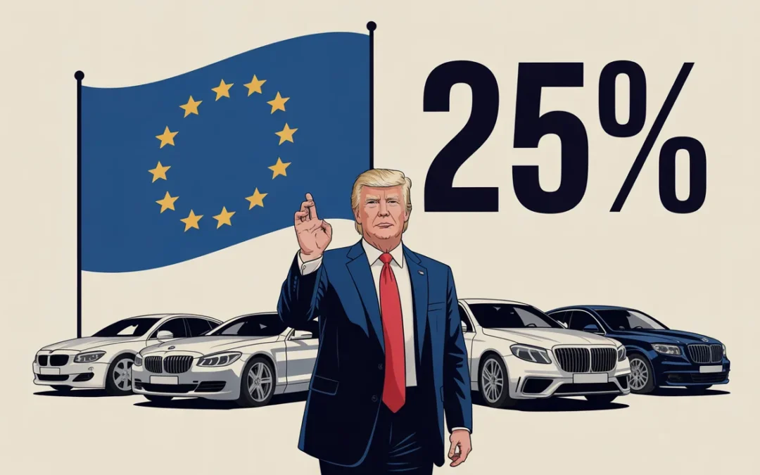 Europa: Trump alza i dazi sulle auto al 25%. Bruxelles avverte: “Pronti a tutelare i nostri interessi”