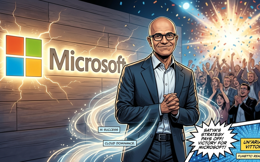 Microsoft, scommessa vinta: l’integrazione dell’AI diventa il principale driver di crescita.