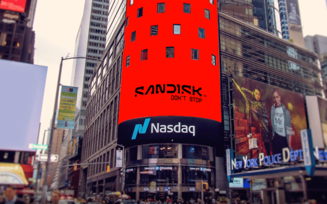 Crollo SanDisk a Wall Street: trimestrale record, ma le previsioni deludenti sull’AI affondano il titolo